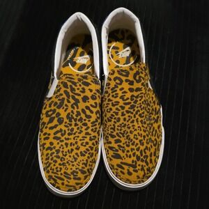 Nike Court Legacy Slip On Leopard Print Black Sneakers DJ5938-001 Womens 8.5